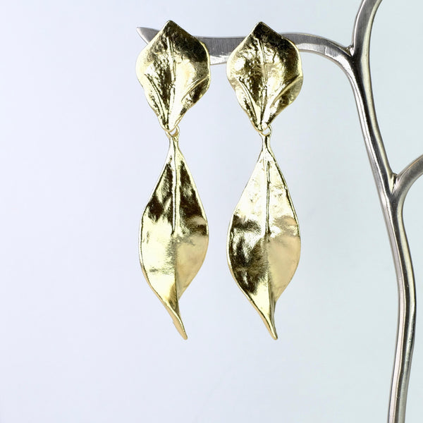 Elegant Gold Plated on Silver Earrings by JB Designs.