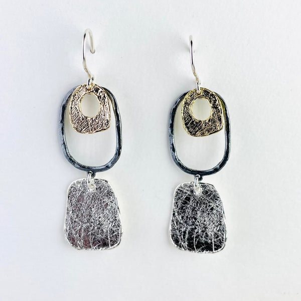 Silver top earring sale