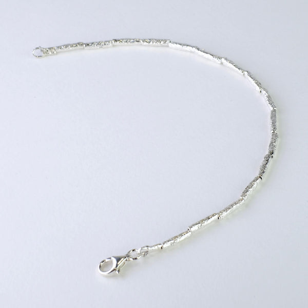 Fine Sterling Silver Tube Bracelet by JB Designs.