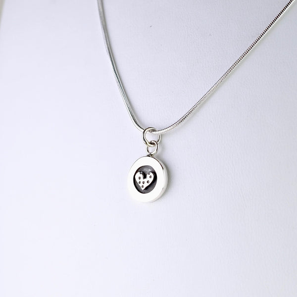 Linda Macdonald Handmade Silver Heart Pendant.