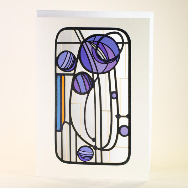 'Mackintosh Rose' Laser Cut Blank Card