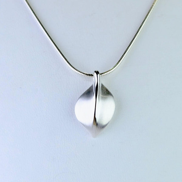 Brushed Silver Pendant by JB Designs.
