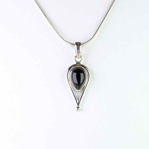 Silver and Black Onyx Pendant.
