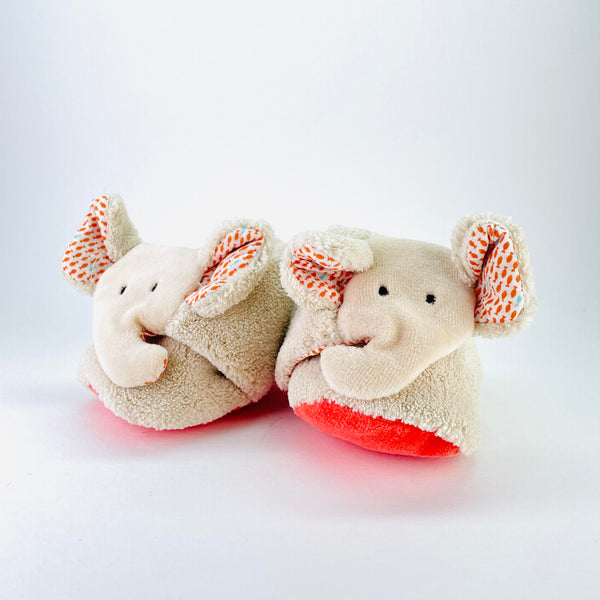 Moulin Roty Elephant Baby Slippers.