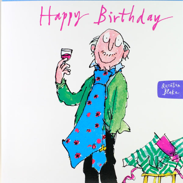 Quentin Blake Happy Birthday Card.