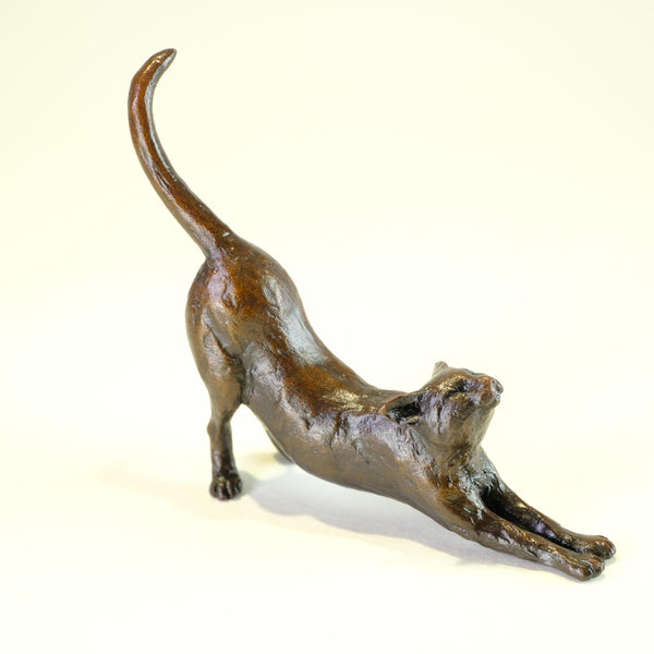 Bronze 'Stretching Cat'  by Michael Simpson