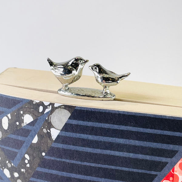 Handcrafted 'Birdwatchers' Pewter Bookmark.