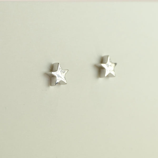 Silver Star Stud Earrings by JB Designs