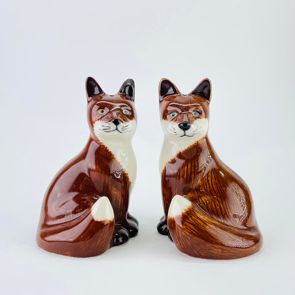 Ceramic 'Fox' Salt and Pepper Set by Quail