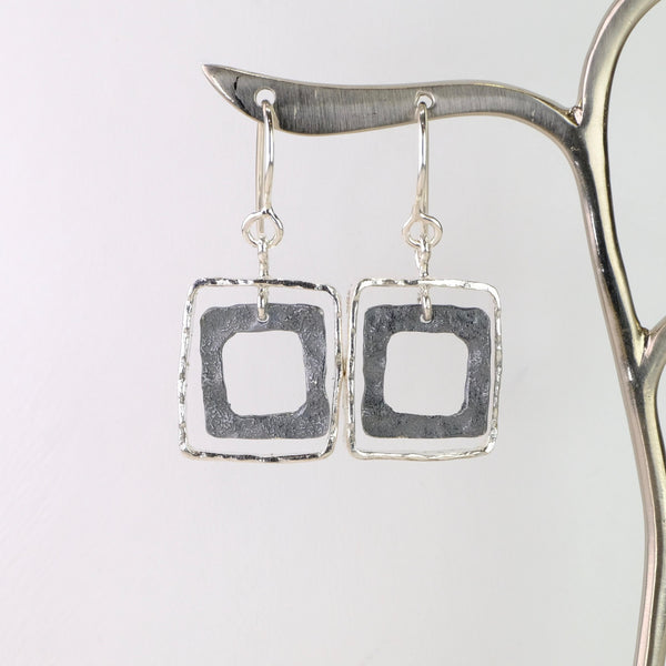 Handmade Hammered Sterling Silver Circle Stud Earrings By Louise Mary |  notonthehighstreet.com