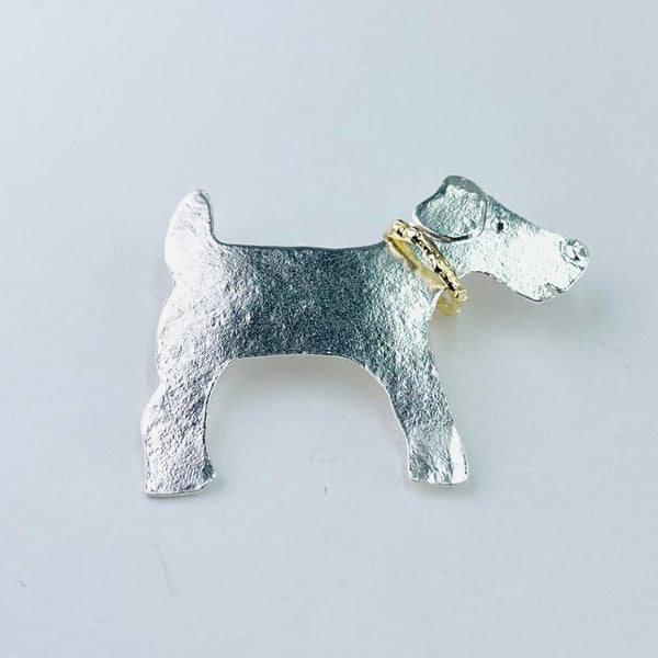 Silver dog best sale brooches