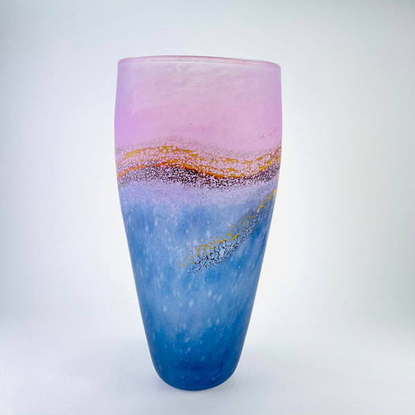 'Jubilee Coast' Handmade Glass Vase by Will Shakspeare.