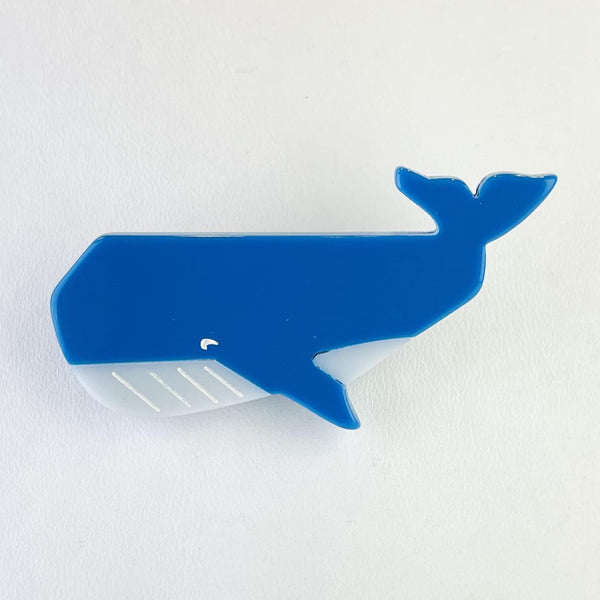 Resin Blue Whale Brooch.